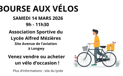 [Samedi 14 mars 2026] Bourse aux vélos – Lycée Alfred Mézières