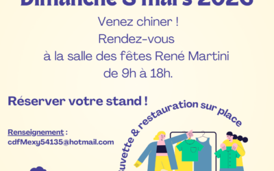 [Dimanche 8 mars 2026] Foire à la brocante & à l&rsquo;artisanat.
