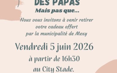 [Vendredi 5 juin 2026] Fête des mamans & des papas.