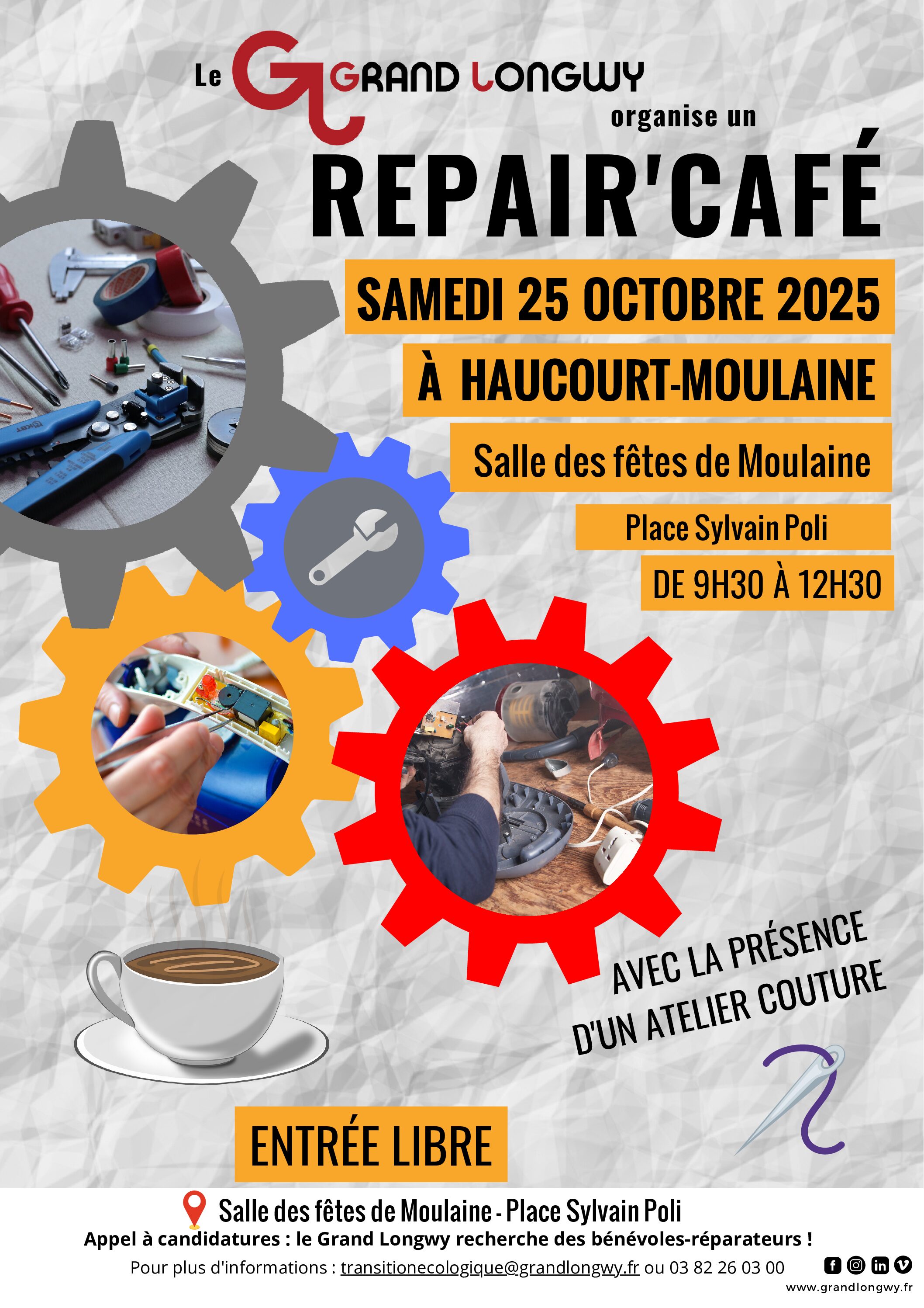 [Samedi 25 octobre 2025] Repair’Café – Haucourt-Moulaine.