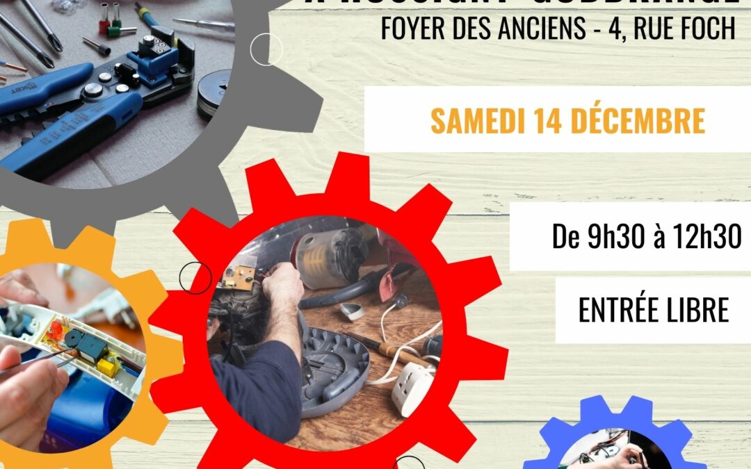 [ 14 décembre ] Repair’café ⚒️