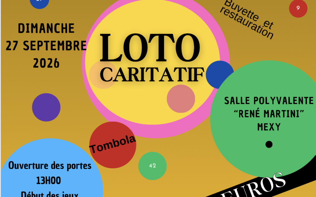 [ Dimanche 27 septembre 2026] LOTO – Septembre en Or.