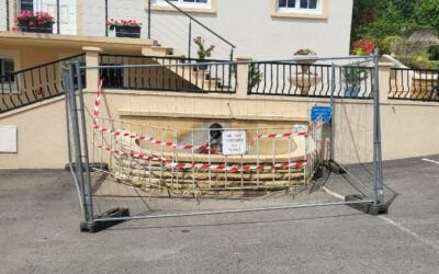[Sècheresse 54] Fontaine du lion – Accès interdit. ⛔