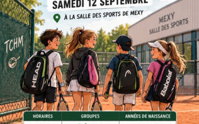 [Samedi 12 septembre 2026] Reprise des cours tennis – TCHM