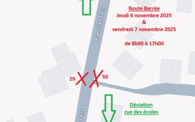 Travaux – Rue Jules Ferry