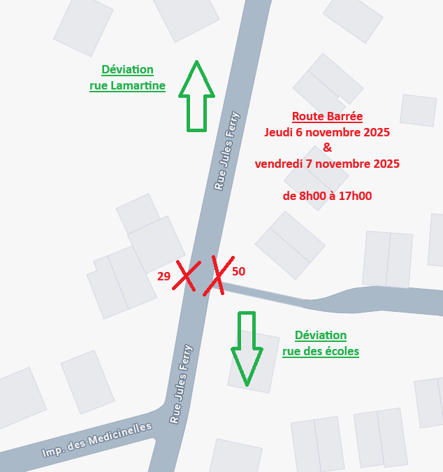 Travaux – Rue Jules Ferry