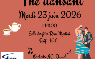 [Mardi 23 juin 2026] Thé dansant – Amicale des séniors.