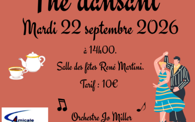[Mardi 22 septembre 2026] Thé dansant – Amicale des séniors.