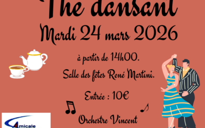 [Mardi 24 mars 2026] Thé dansant – Amicale des Séniors