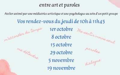 [Atelier] Une parenthèse pour les aidants.