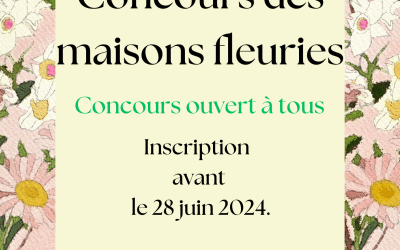 Concours des maisons fleuries – Inscription