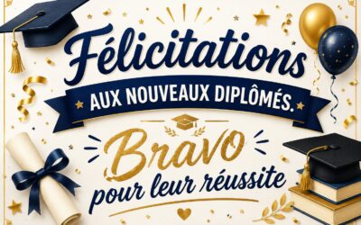 🎓 Félicitations aux jeunes diplômés !