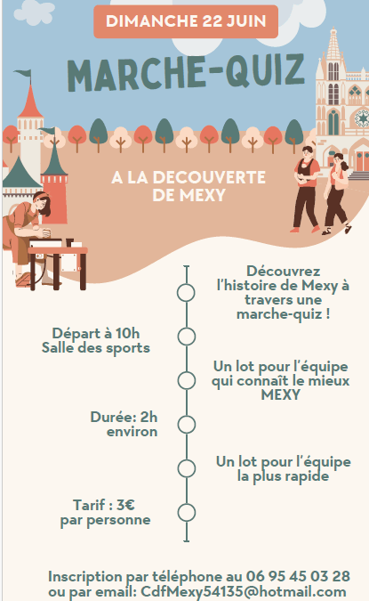 [dimanche 22 juin 2025] Marche-Quiz