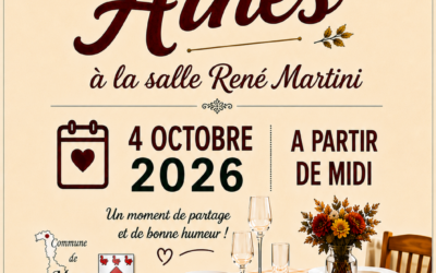[ Dimanche 4 octobre 2026] Repas des ainés.